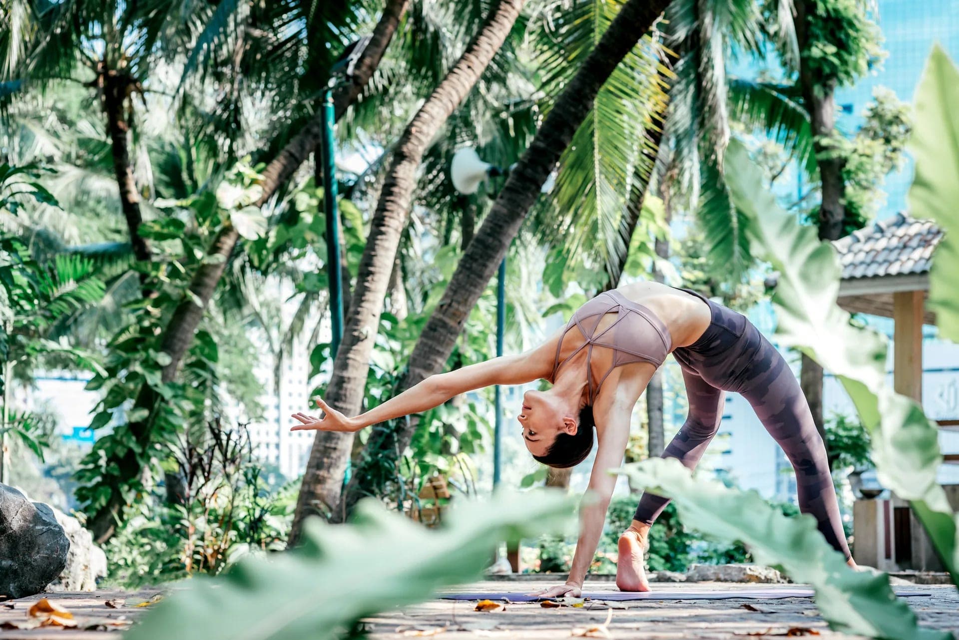 Yoga and pilates on the beach in Koh Samui